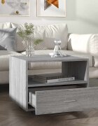 vidaXL Кафе маса сив сонома 55x55x40 см инженерно дърво