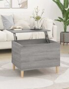 vidaXL Кафе маса сив сонома 60x445x45 см инженерно дърво