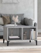 vidaXL Кафе маса сив сонома 60x50x365 см инженерно дърво