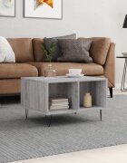 vidaXL Кафе маса сив сонома 60x50x365 см инженерно дърво