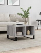 vidaXL Кафе маса сив сонома 60x50x365 см инженерно дърво