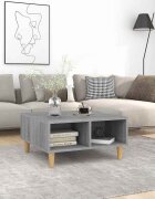 vidaXL Кафе маса сив сонома 60x60x30 см инженерно дърво
