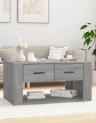 vidaXL Кафе маса сив сонома 80x50x40 см инженерно дърво