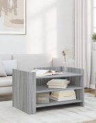 vidaXL Кафе маса сив сонома 80x50x50 см инженерно дърво