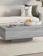 vidaXL Кафе маса сив сонома 85x55x31 см инженерно дърво