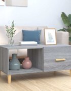 vidaXL Кафе маса сив сонома 895x50x40 см инженерно дърво