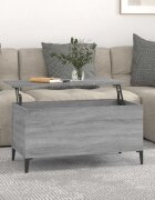 vidaXL Кафе маса сив сонома 90x445x45 см инженерно дърво