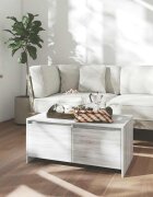 vidaXL Кафе маса сив сонома 90x50x415 см инженерно дърво