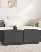 vidaXL Кафе маса сива 110x50x40 см бор масив
