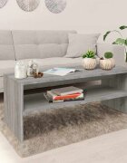 vidaXL Кафе маса сива сонома 100x40x40 см инженерно дърво
