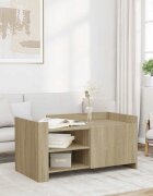 vidaXL Кафе маса сонома дъб 100x50x50 см инженерно дърво