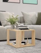 vidaXL Кафе маса сонома дъб 40x40x30 см инженерно дърво