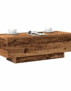 vidaXL Кафе маса старо дърво 100x495x31 см инженерно дърво