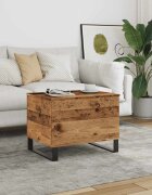 vidaXL Кафе маса старо дърво 60x445x45 см инженерно дърво