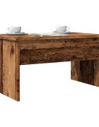 vidaXL Кафе маса старо дърво 80x505x415 см инженерно дърво