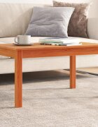 vidaXL Кафе маса восъчнокафяв 80x50x40 см борово дърво масив