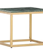 vidaXL Кафе маса зелена 40x40x35 см естествен камък мраморна текстура