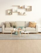 vidaXL Кафе маси 2 бр бели 50x50x40 см инженерно дърво