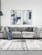 vidaXL Кафе маси 2 бр Бетонно сиво 50x50x40 см инженерно дърво