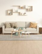 vidaXL Кафе маси 2 бр кафяв дъб 50x50x40 см инженерно дърво