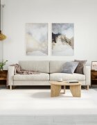 vidaXL Кафе маси 2 бр опушен дъб 50x46x50 см инженерно дърво