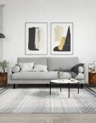 vidaXL Кафе маси 2 бр опушен дъб 50x50x40 см инженерно дърво