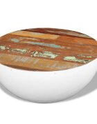 vidaXL Кафе масичка регенерирано дърво масив 60x60x30 см