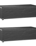 vidaXL Калъф за градинска мебел 2 бр 8 капси 125x70x35 см правоъгълни