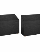 vidaXL Калъф за градинска пейка 2 бр 8 капси 160x70x70/88см полиетилен