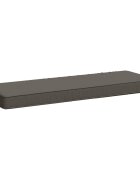 vidaXL Калъф за пейка 1 част VUGHT 100% полиестер Сиво 80 x 40 x 5 см