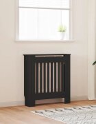 vidaXL Калъф за радиатор Черно 78 x 19 x 815 см Инженерна дървесина