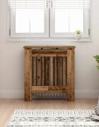 vidaXL Калъф за радиатор Старо дърво 78 x 19 x 815 cm