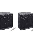 vidaXL Калъфи за градинска мебел/тенис маси 2 бр 8 капси 160x55x182 см