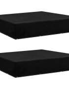 vidaXL Калъфи за градински мебели 2 бр ъглови 12 капси 250x250x70 см