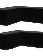 vidaXL Калъфи за градински мебели 2 бр ъглови 12 капси 250x250x90 см