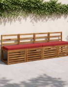 vidaXL Калъфи за пейки 2 части VUGHT 2 бр. 100% полиестер