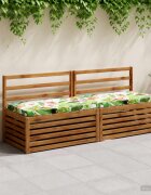 vidaXL Калъфи за пейки 2 части VUGHT 2 бр. 100% полиестер Многоцветен