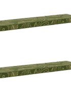 vidaXL Калъфи за пейки 2 части VUGHT 2 pcs 100% полиестер