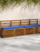 vidaXL Калъфи за пейки 2 части VUGHT 2 pcs 100% полиестер