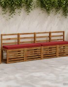 vidaXL Калъфи за пейки 2 части VUGHT 2 pcs 100% полиестер