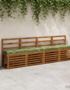 vidaXL Калъфи за пейки 2 части VUGHT 2 pcs 100% полиестер