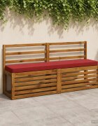 vidaXL Калъфи за пейки 2 части VUGHT 2 pcs 100% полиестер