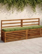 vidaXL Калъфи за пейки 2 части VUGHT 2 pcs 100% полиестер