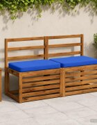 vidaXL Калъфи за пейки 2 части VUGHT 2 pcs 100% полиестер