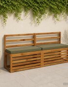 vidaXL Калъфи за пейки 2 части VUGHT 2 pcs 100% полиестер
