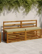 vidaXL Калъфи за пейки 2 части VUGHT 2 pcs 100% полиестер