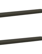 vidaXL Калъфи за пейки 2 части VUGHT 2 pcs 100% полиестер Антрацит