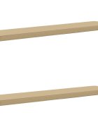 vidaXL Калъфи за пейки 2 части VUGHT 2 pcs 100% полиестер Бежово