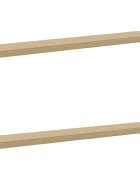 vidaXL Калъфи за пейки 2 части VUGHT 2 pcs 100% полиестер Бежово