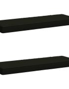 vidaXL Калъфи за пейки 2 части VUGHT 2 pcs 100% полиестер Черно